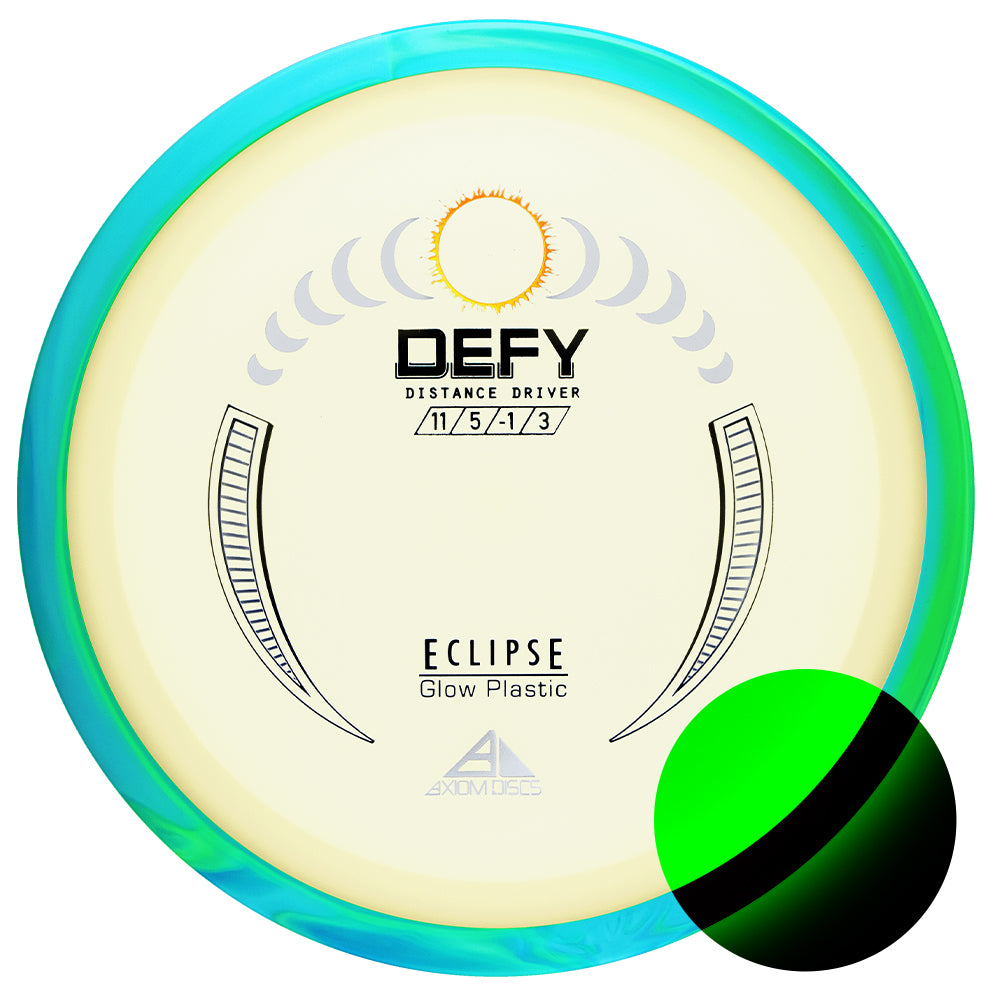 Axiom Defy - Eclipse (Preorder) Glow TBD All items ordered with preorder ship together - Astro Discs TX - Houston Disc Golf