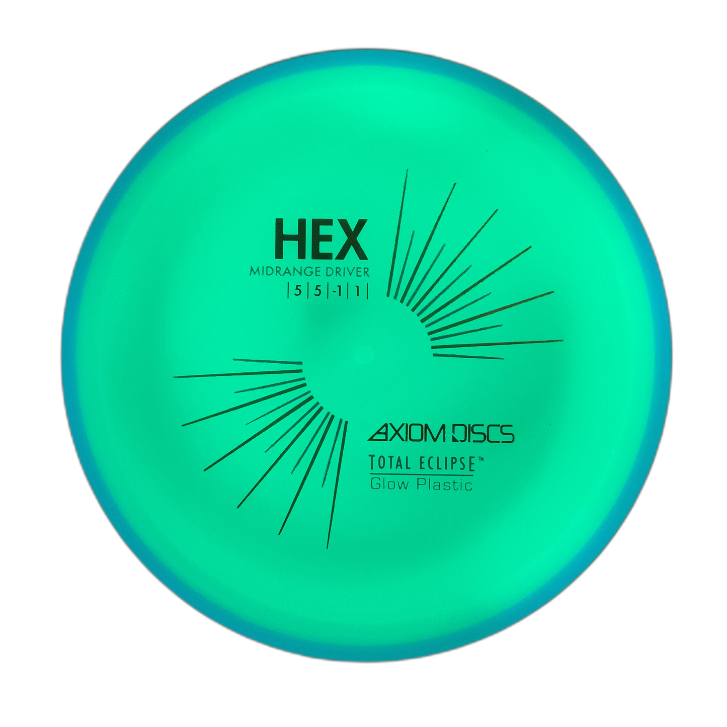 Axiom Hex - Total Eclipse Glow #91 - 177 - Astro Discs TX - Houston Disc Golf