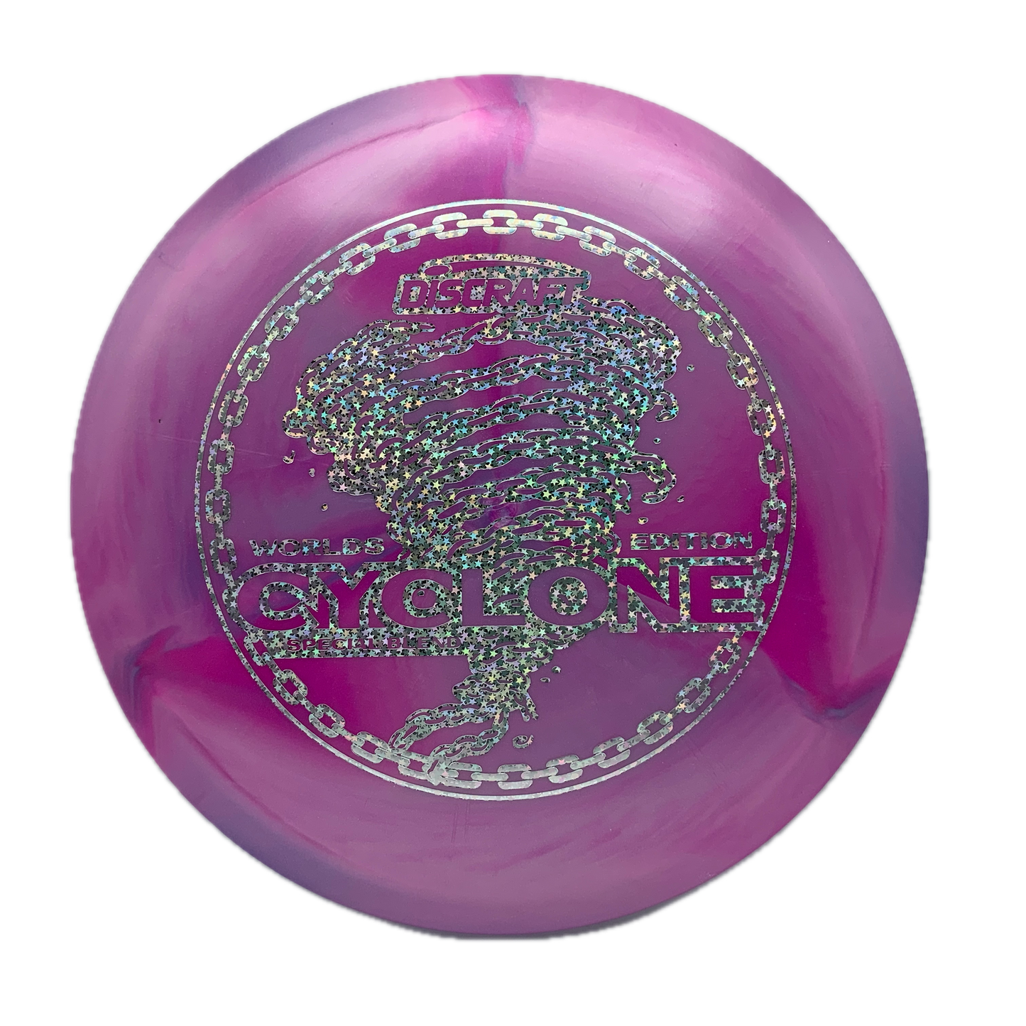 Discraft Cyclone - 2026 Worlds ESP Swirl #7 - 173-174 - Astro Discs TX - Houston Disc Golf