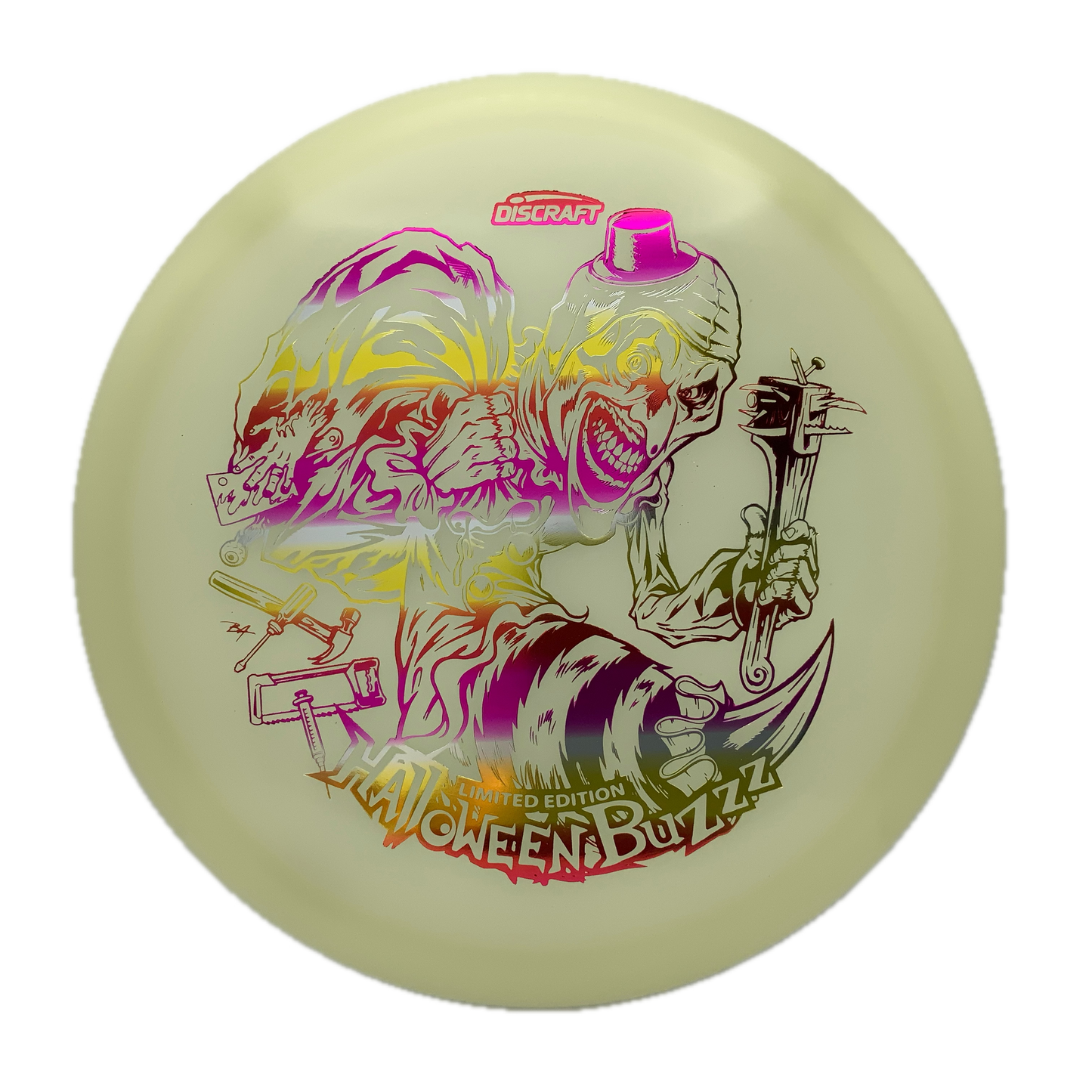 Discraft Buzzz - Mega Glo - 2025 Limited Edition Halloween Mega Glo #27 - 175-176 - Astro Discs TX - Houston Disc Golf