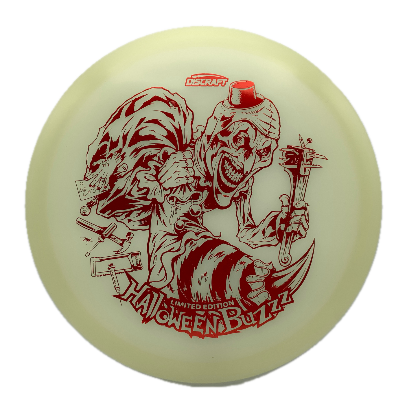 Discraft Buzzz - Mega Glo - 2025 Limited Edition Halloween Mega Glo #46 - 177+ - Astro Discs TX - Houston Disc Golf