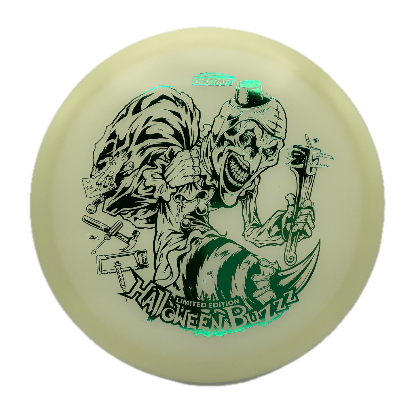 Discraft Buzzz - Mega Glo - 2025 Limited Edition Halloween Mega Glo #47 - 177+ - Astro Discs TX - Houston Disc Golf