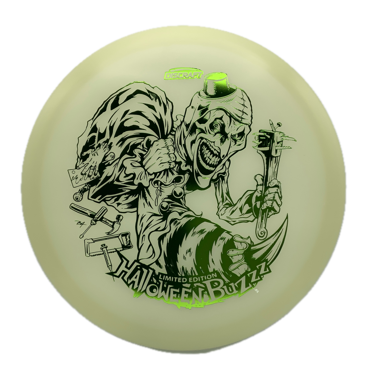 Discraft Buzzz - Mega Glo - 2025 Limited Edition Halloween Mega Glo #49 - 177+ - Astro Discs TX - Houston Disc Golf