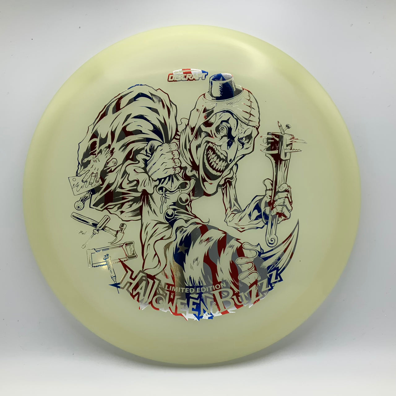 Discraft Buzzz - Mega Glo - 2025 Limited Edition Halloween Mega Glo #54 - 177+ - Astro Discs TX - Houston Disc Golf
