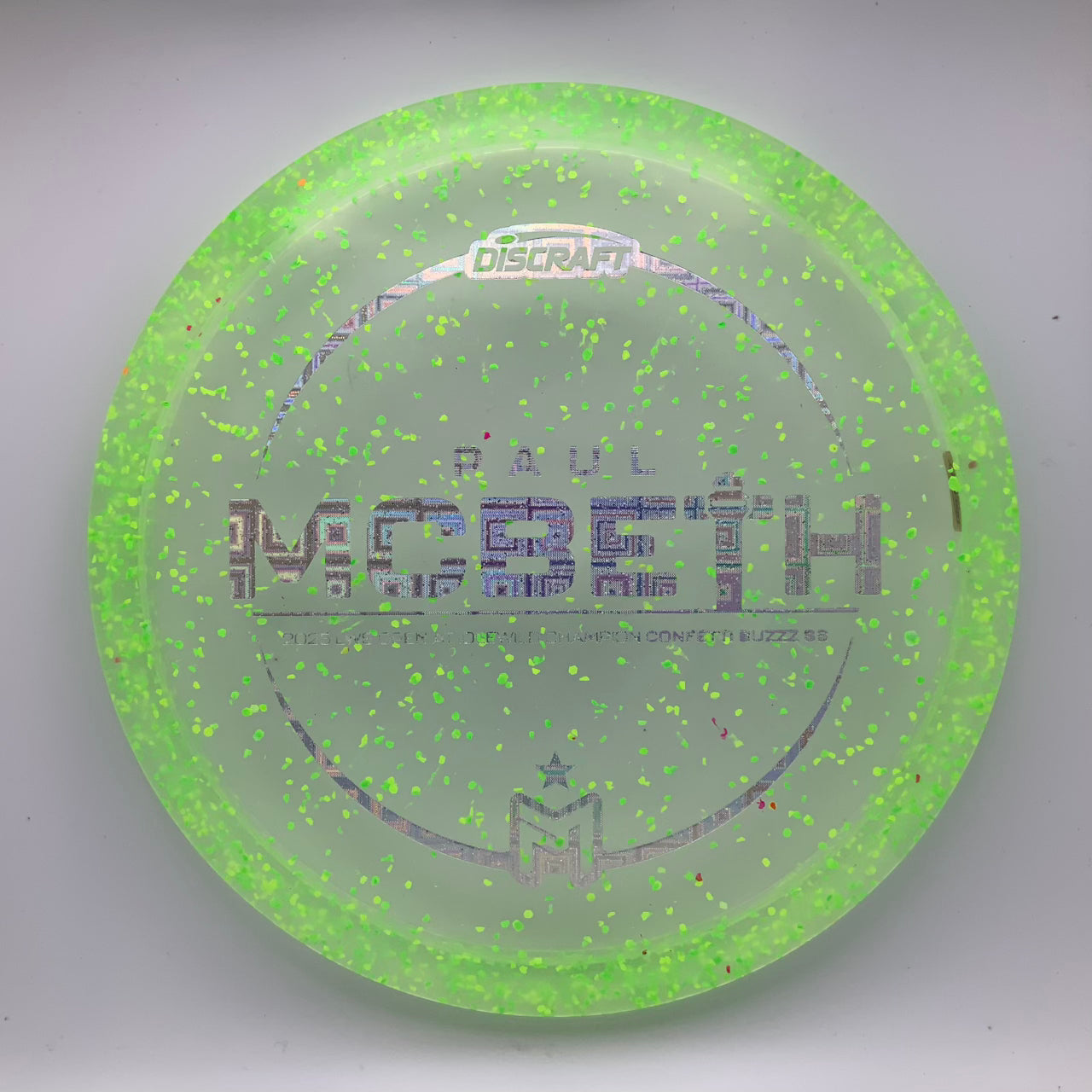 Discraft Buzzz SS - Paul McBeth Victory Edition Z Confetti #38 - 173-174 - Astro Discs TX - Houston Disc Golf