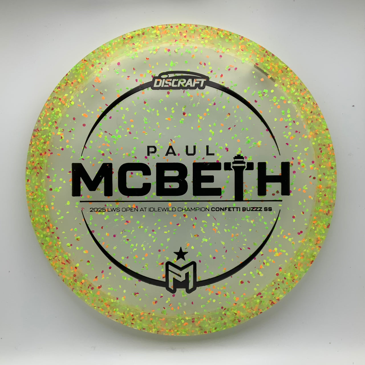 Discraft Buzzz SS - Paul McBeth Victory Edition Z Confetti #40 - 173-174 - Astro Discs TX - Houston Disc Golf