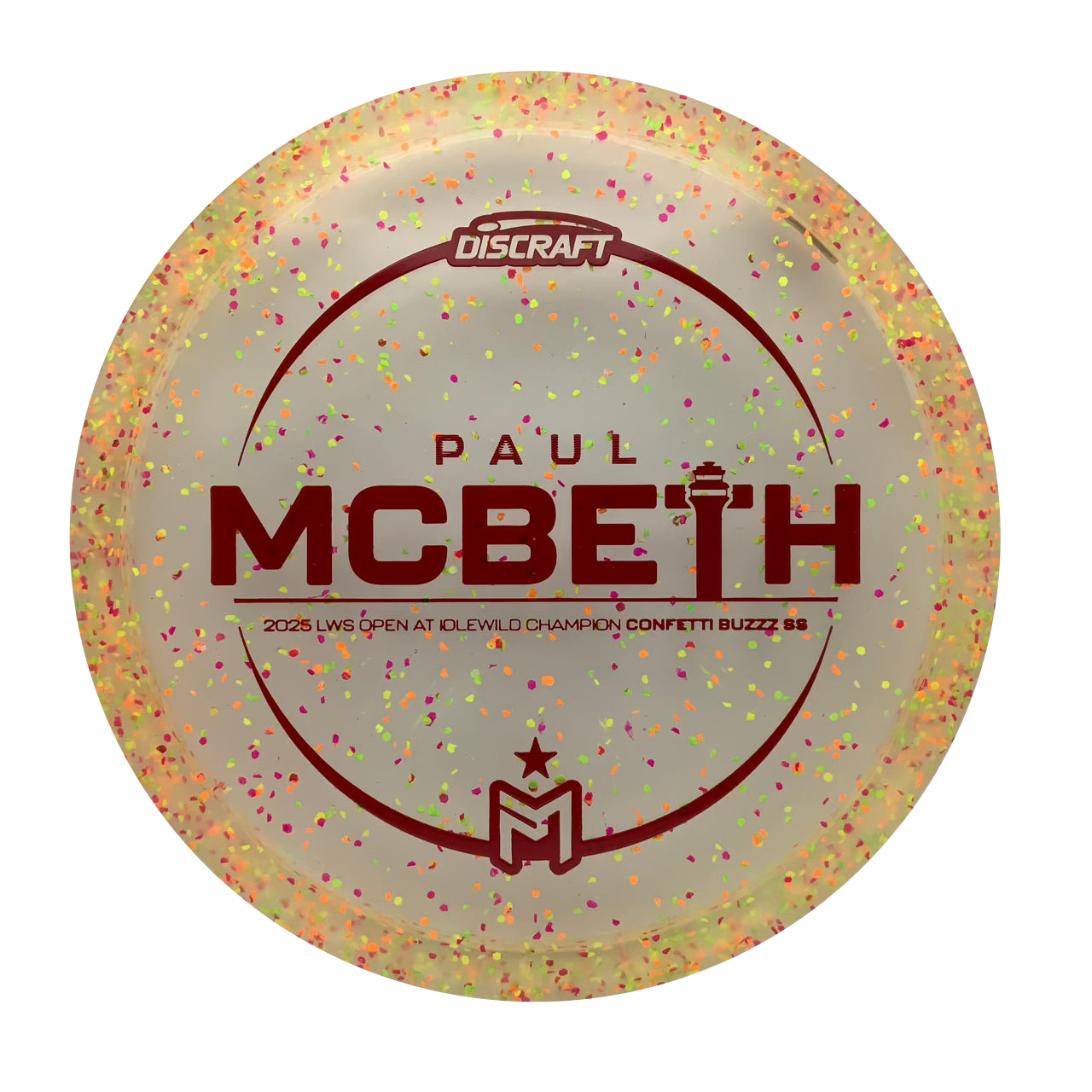 Discraft Buzzz SS - Paul McBeth Victory Edition Z Confetti #55 - 173-174 - Astro Discs TX - Houston Disc Golf