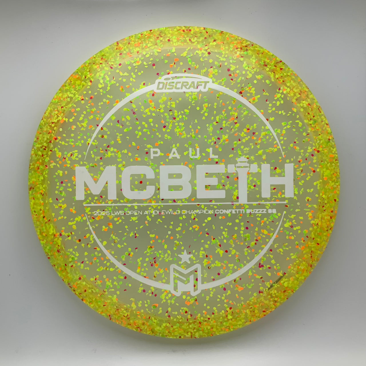 Discraft Buzzz SS - Paul McBeth Victory Edition Z Confetti #21 - 173-174 - Astro Discs TX - Houston Disc Golf