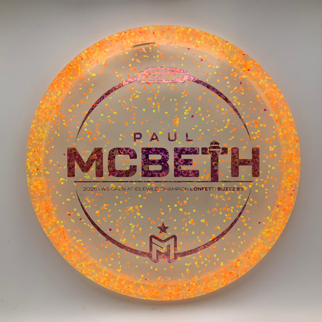 Discraft Buzzz SS - Paul McBeth Victory Edition Z Confetti #24 - 173-174 - Astro Discs TX - Houston Disc Golf