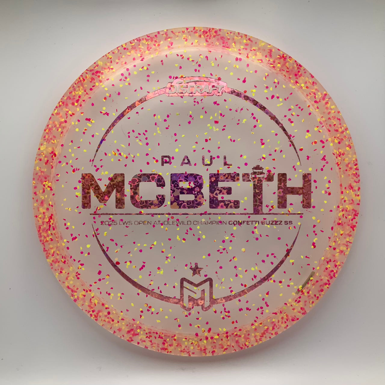 Discraft Buzzz SS - Paul McBeth Victory Edition Z Confetti #28 - 173-174 - Astro Discs TX - Houston Disc Golf