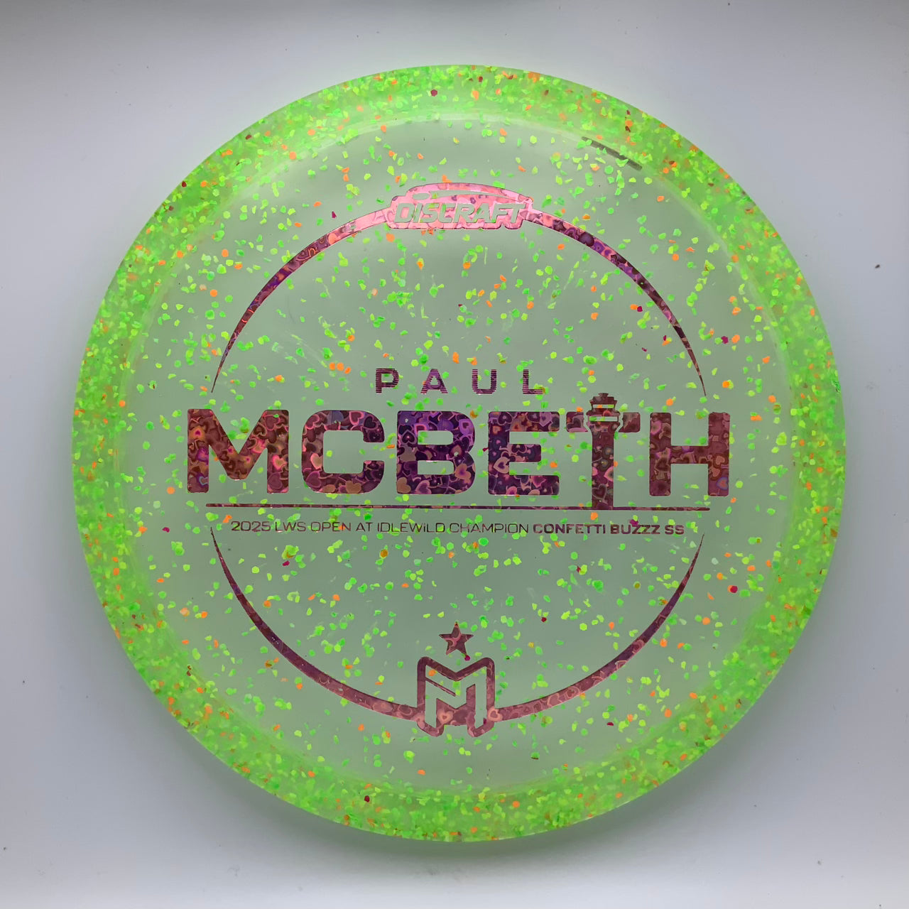 Discraft Buzzz SS - Paul McBeth Victory Edition Z Confetti #31 - 173-174 - Astro Discs TX - Houston Disc Golf