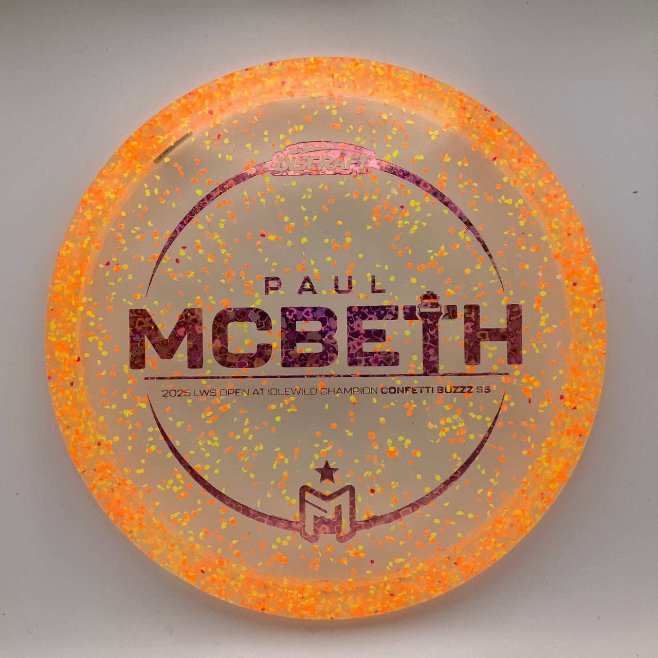 Discraft Buzzz SS - Paul McBeth Victory Edition Z Confetti #32 - 173-174 - Astro Discs TX - Houston Disc Golf