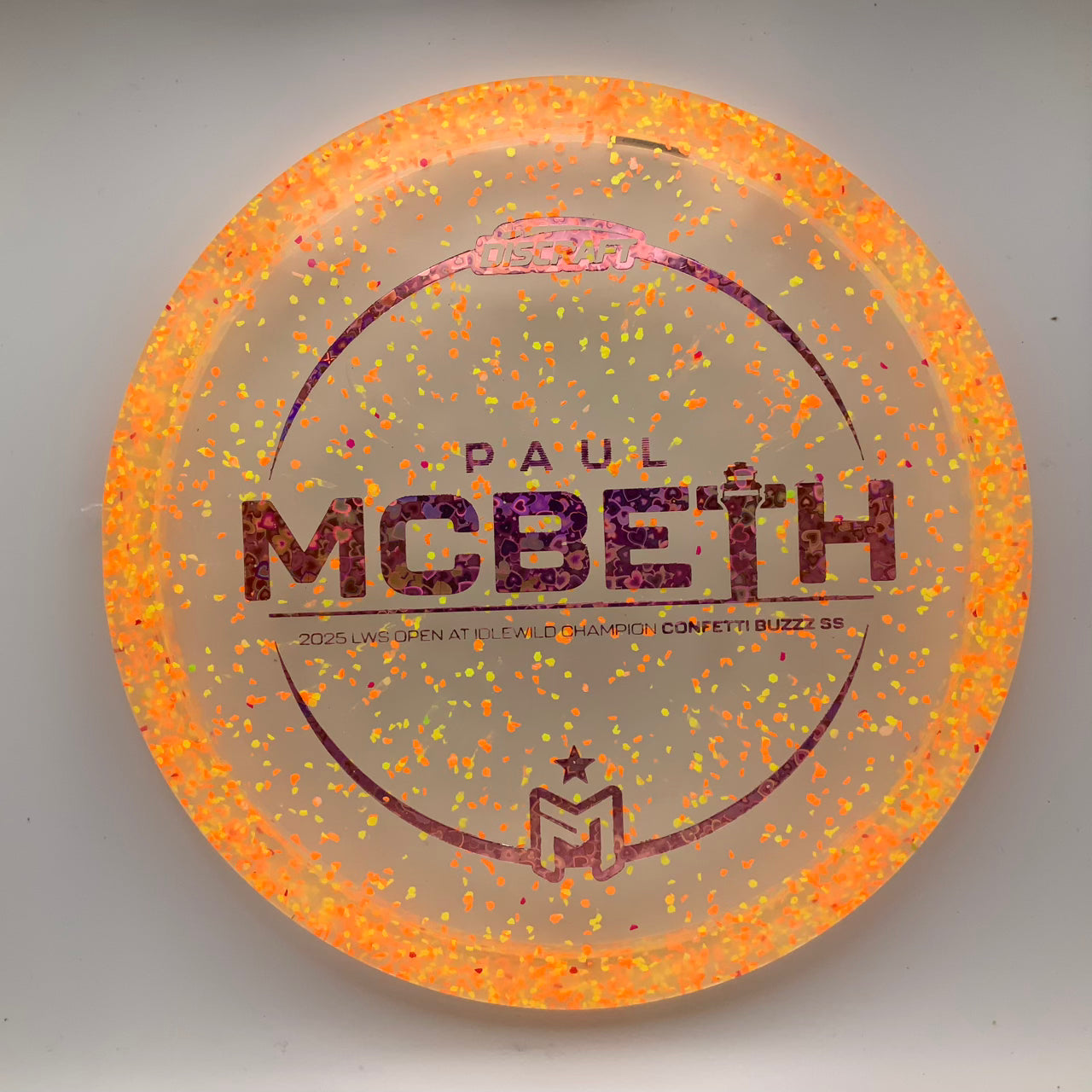 Discraft Buzzz SS - Paul McBeth Victory Edition Z Confetti #33 - 173-174 - Astro Discs TX - Houston Disc Golf