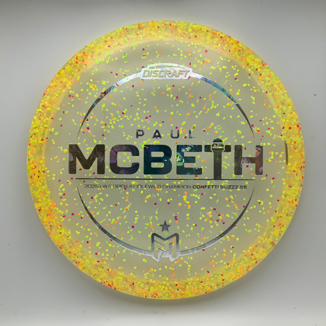 Discraft Buzzz SS - Paul McBeth Victory Edition Z Confetti #37 - 173-174 - Astro Discs TX - Houston Disc Golf