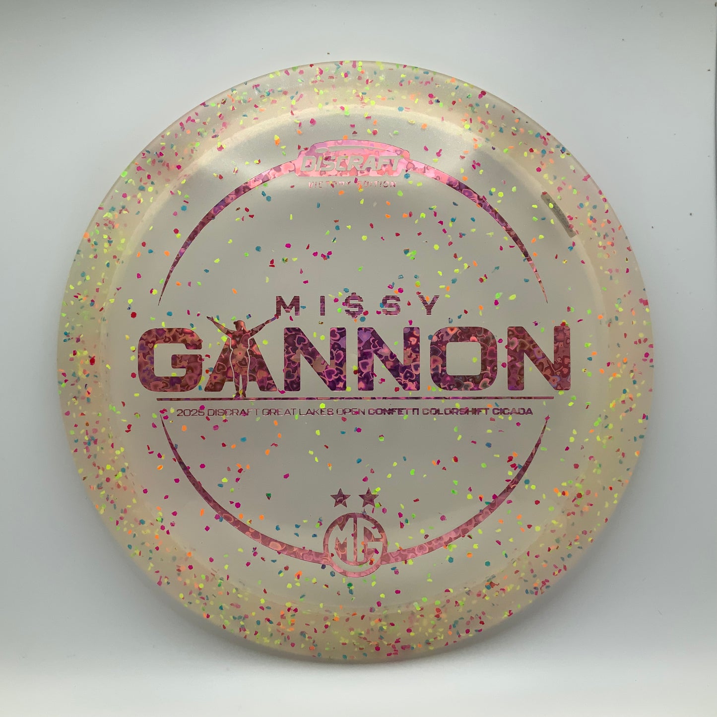 Discraft Cicada - Missy Gannon Victory Edition Confetti Colorshift #93 - 170-172 - Astro Discs TX - Houston Disc Golf