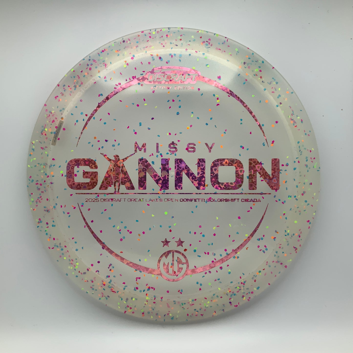 Discraft Cicada - Missy Gannon Victory Edition Confetti Colorshift #95 - 173-174 - Astro Discs TX - Houston Disc Golf