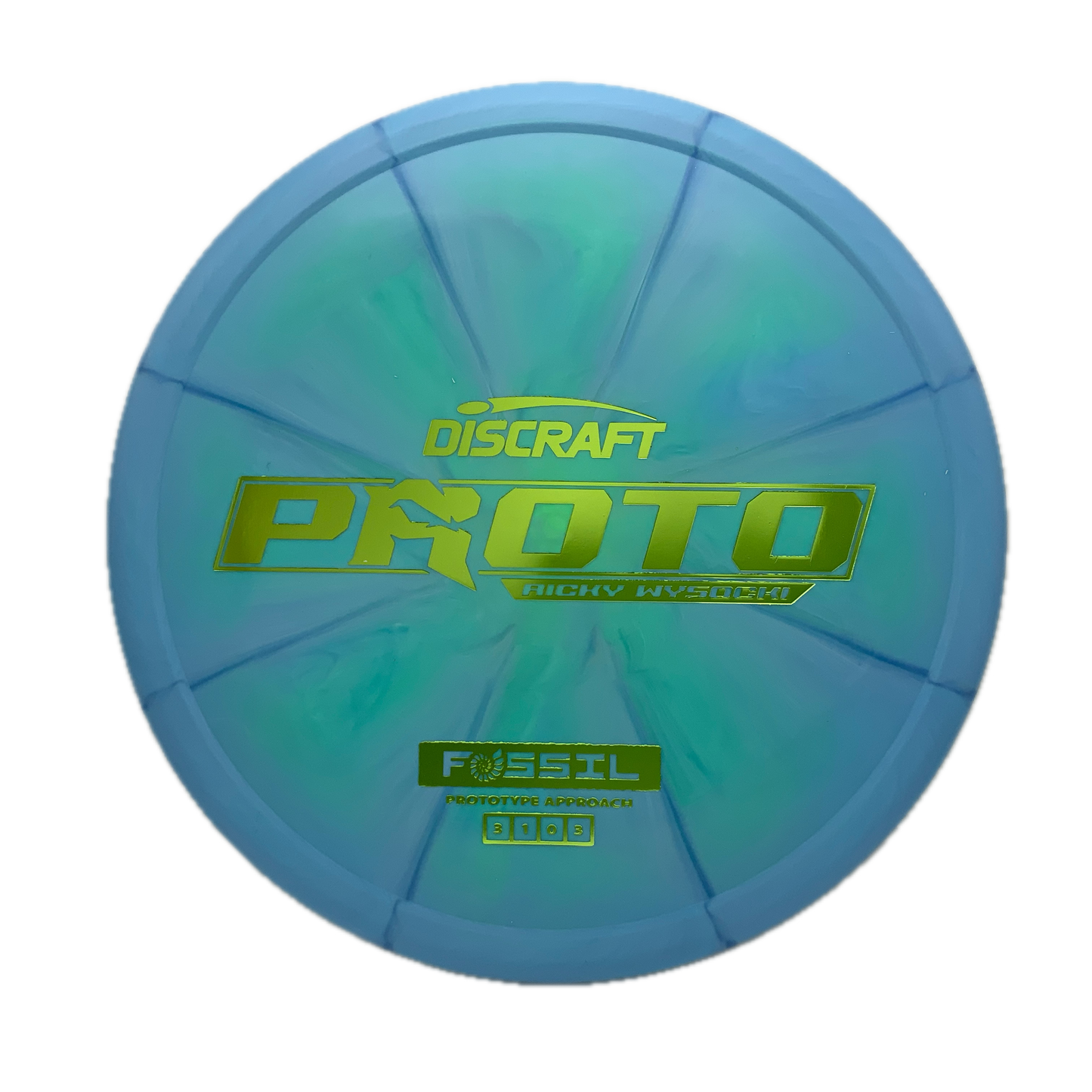 Discraft Fossil - Ricky Wysocki Prototype Prototype #50 - 175-176 - Astro Discs TX - Houston Disc Golf