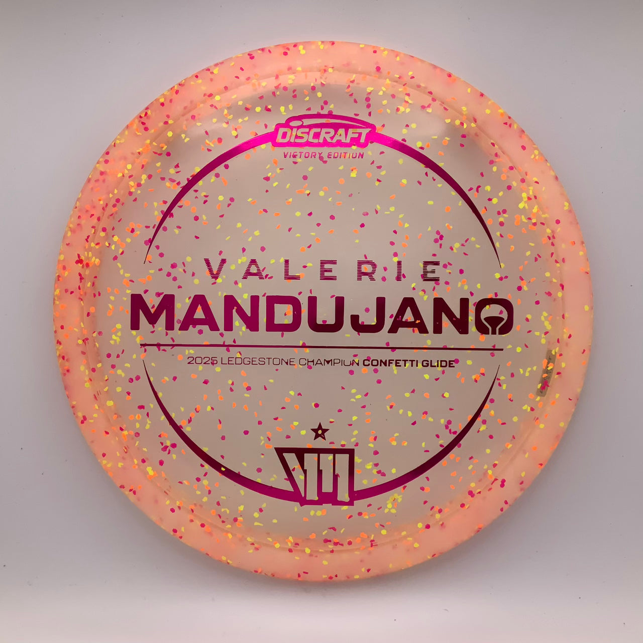 Discraft Glide - Valerie Mandujano Victory Edition Z Confetti #2 - 175-176 - Astro Discs TX - Houston Disc Golf