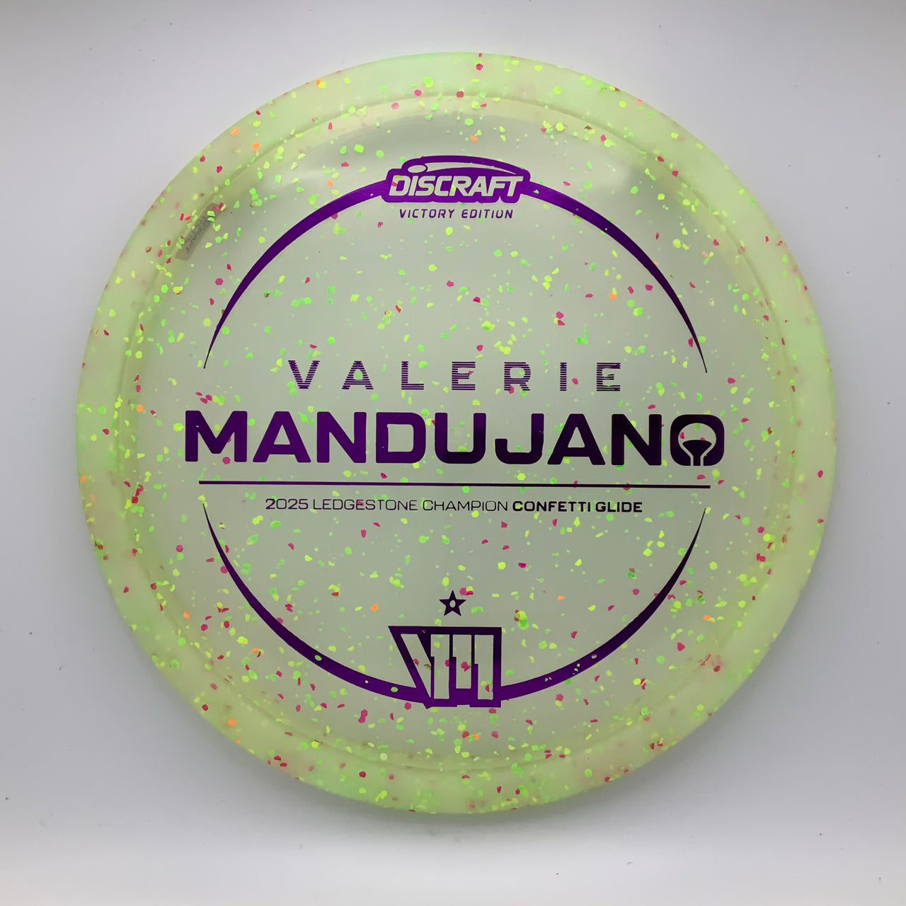 Discraft Glide - Valerie Mandujano Victory Edition Z Confetti #7 - 175-176 - Astro Discs TX - Houston Disc Golf