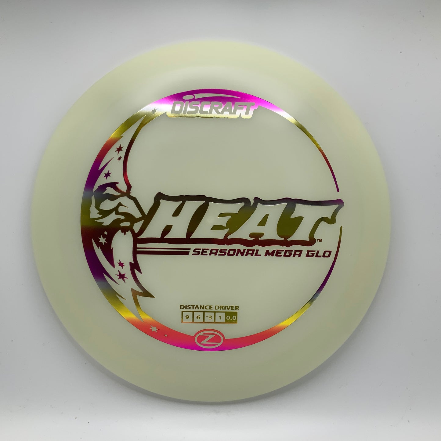 Discraft Heat - Glo Z Mega Glo Z #9 - 171 - Astro Discs TX - Houston Disc Golf