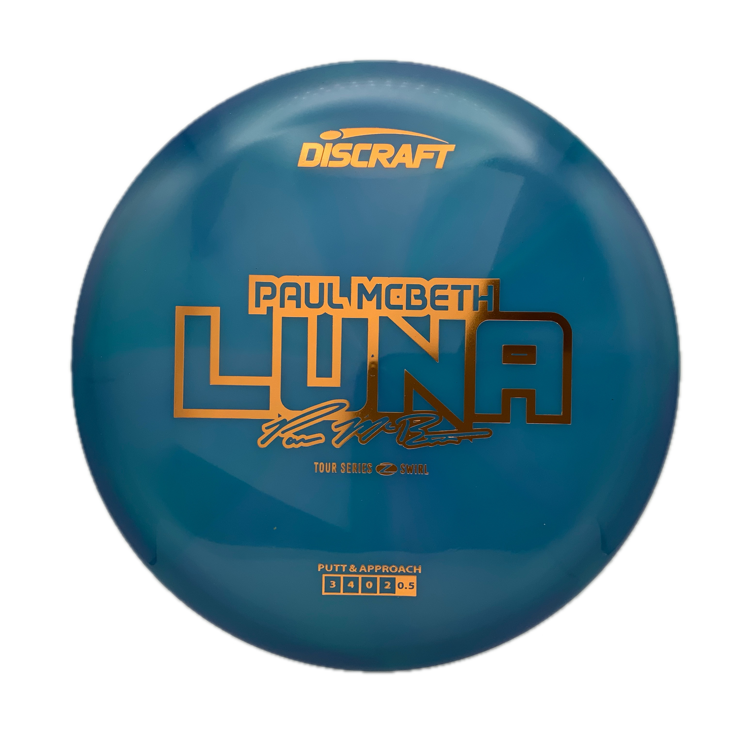 Discraft Luna - 2025 Paul McBeth Tour Series Z Swirl #37 - 173-174 - Astro Discs TX - Houston Disc Golf
