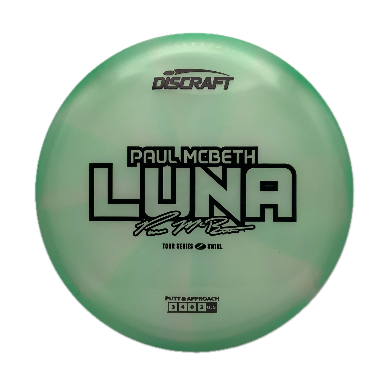 Discraft Luna - 2025 Paul McBeth Tour Series Z Swirl #41 - 173-174 - Astro Discs TX - Houston Disc Golf