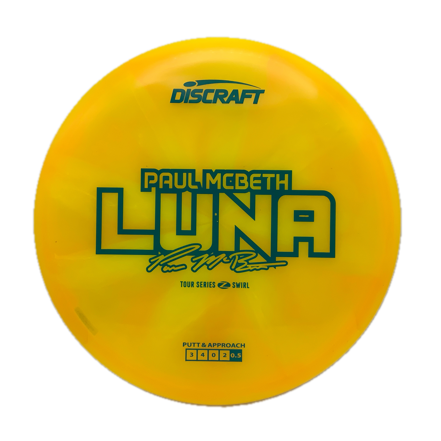 Discraft Luna - 2025 Paul McBeth Tour Series Z Swirl #44 - 173-174 - Astro Discs TX - Houston Disc Golf