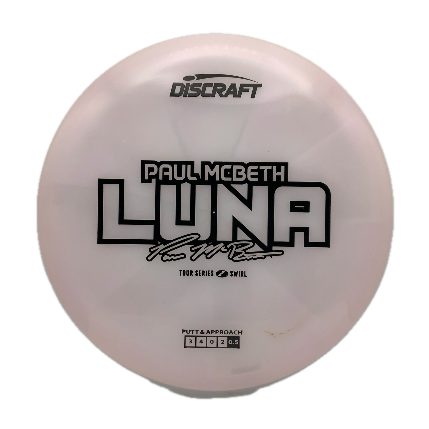 Discraft Luna - 2025 Paul McBeth Tour Series Z Swirl #45 - 173-174 - Astro Discs TX - Houston Disc Golf