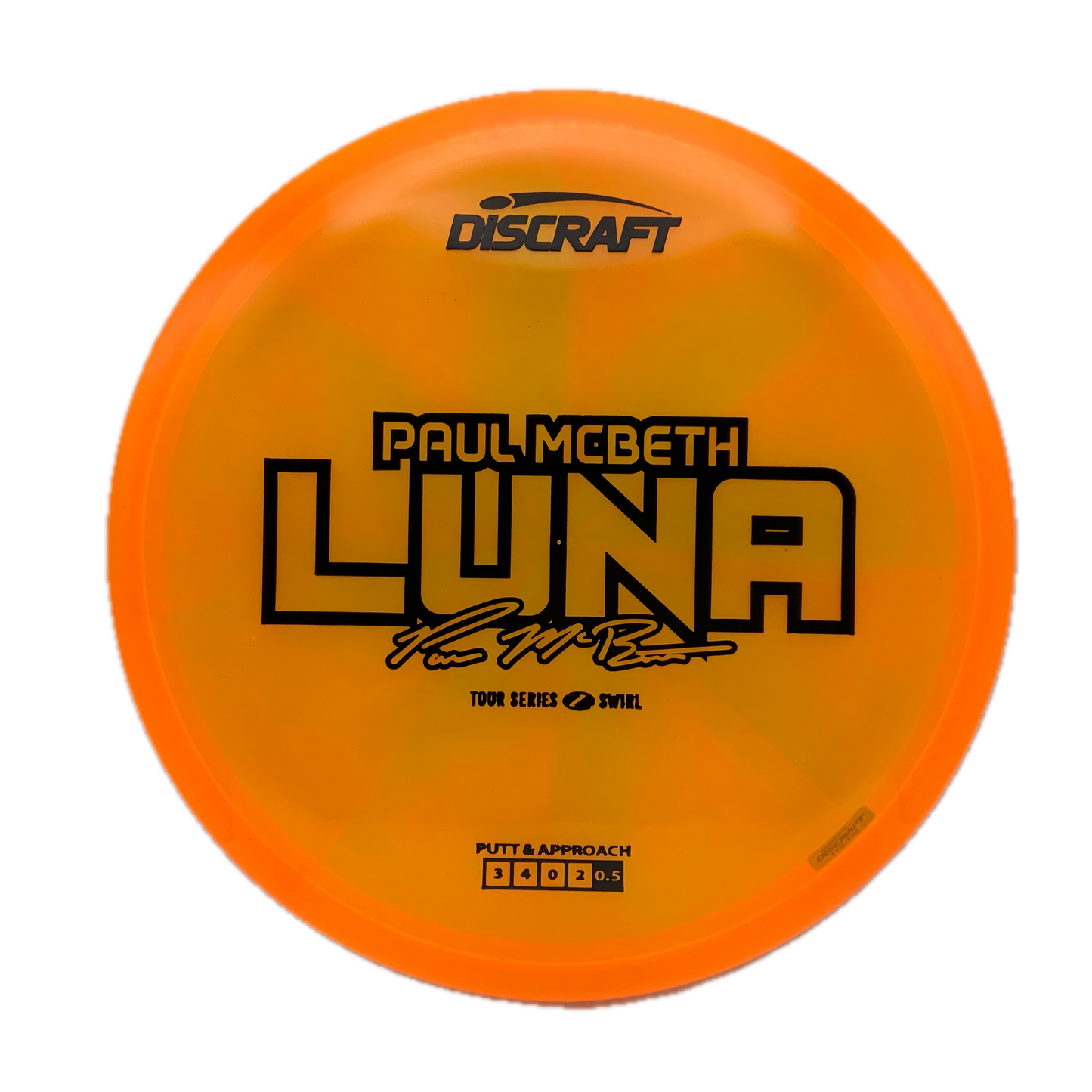 Discraft Luna - 2025 Paul McBeth Tour Series Z Swirl #46 - 173-174 - Astro Discs TX - Houston Disc Golf