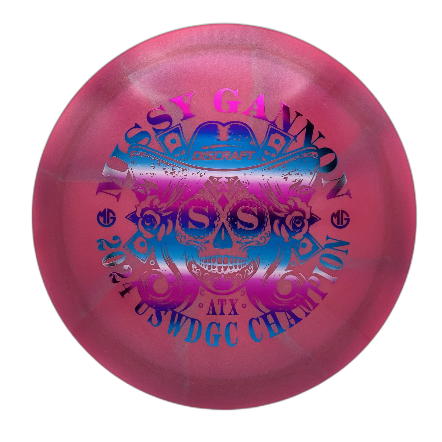 Discraft Undertaker - USWDGC Commemorative Z-Swirl Z-Swirl Pink 2 - 170-172 - Astro Discs TX - Houston Disc Golf