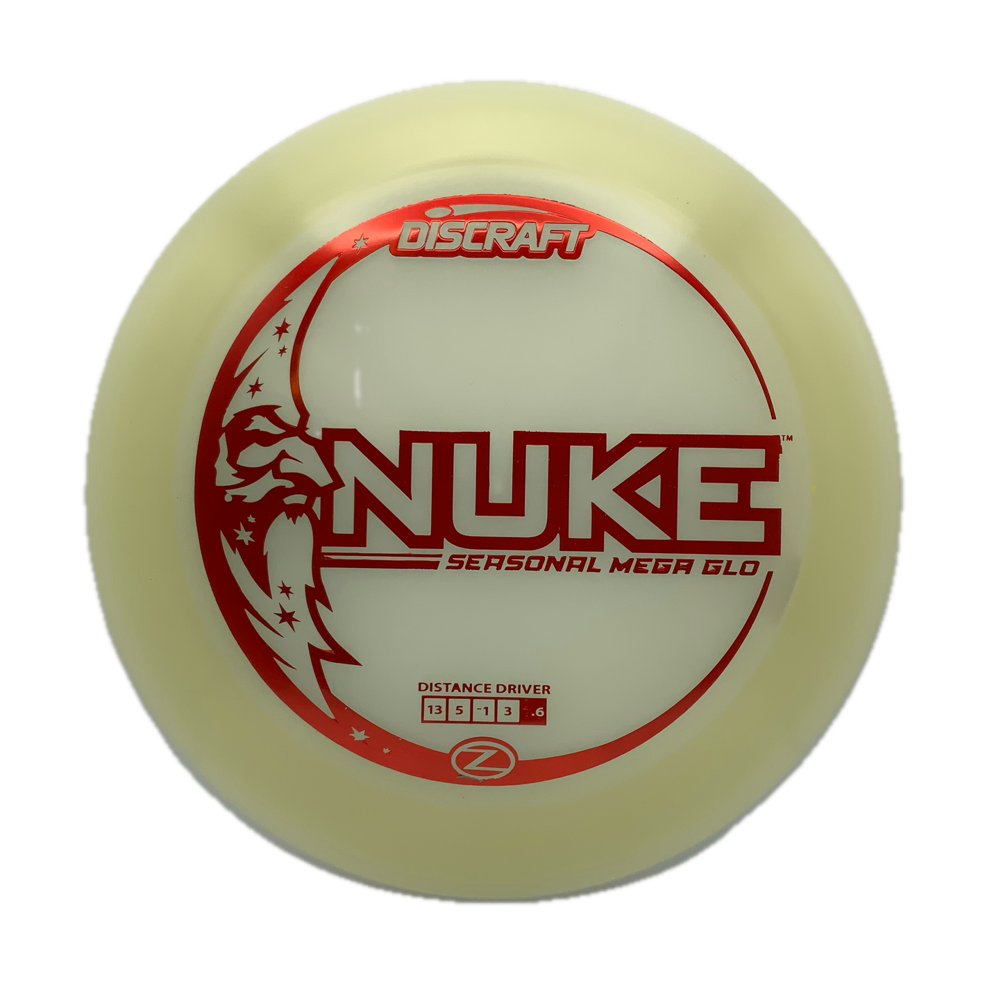 Discraft Nuke - Glo Z Mega Glo Z #15 - 173-174 - Astro Discs TX - Houston Disc Golf