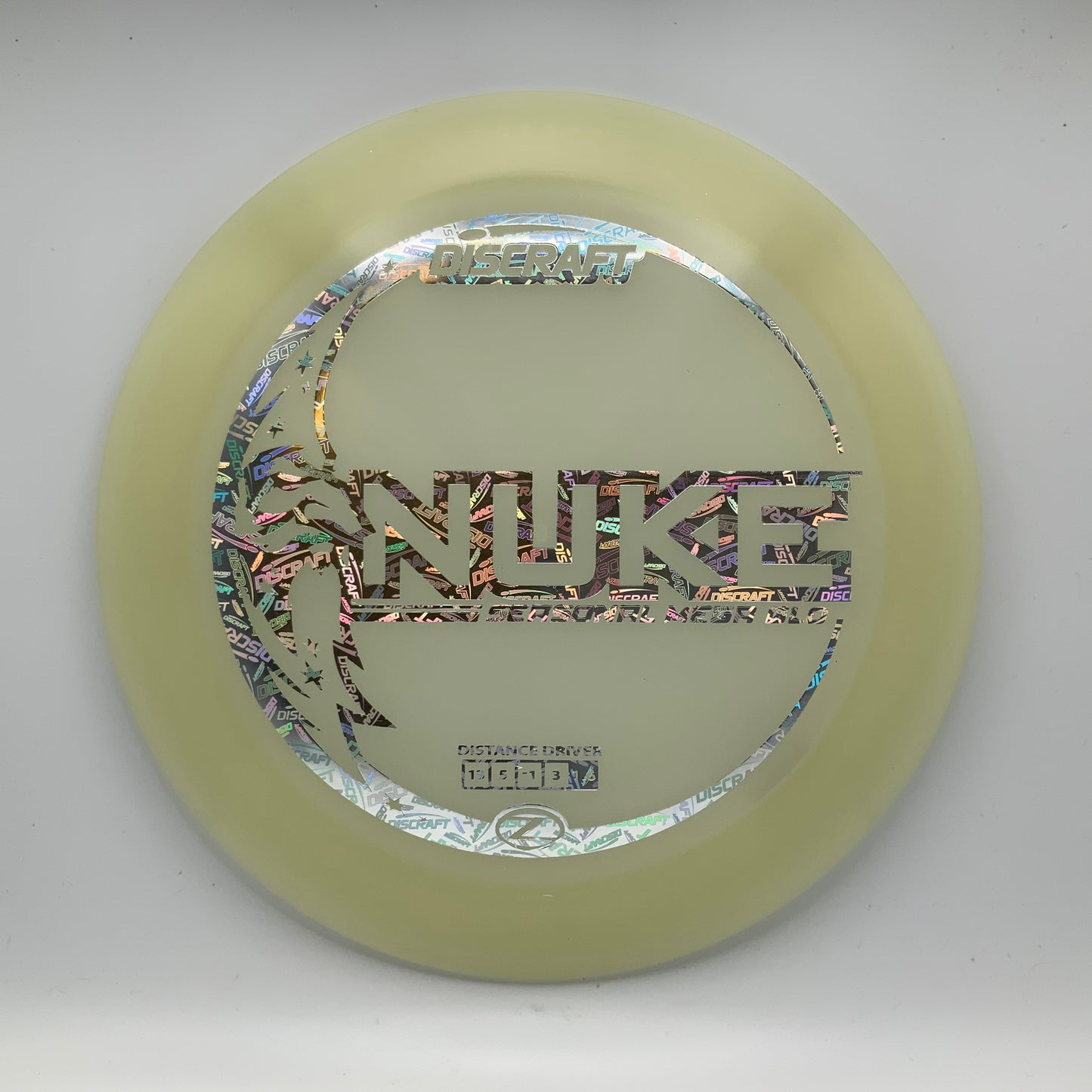 Discraft Nuke - Glo Z Mega Glo Z #16 - 173-174 - Astro Discs TX - Houston Disc Golf
