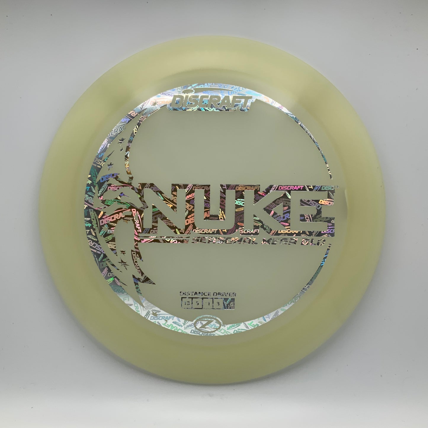 Discraft Nuke - Glo Z Mega Glo Z #19 - 173-174 - Astro Discs TX - Houston Disc Golf