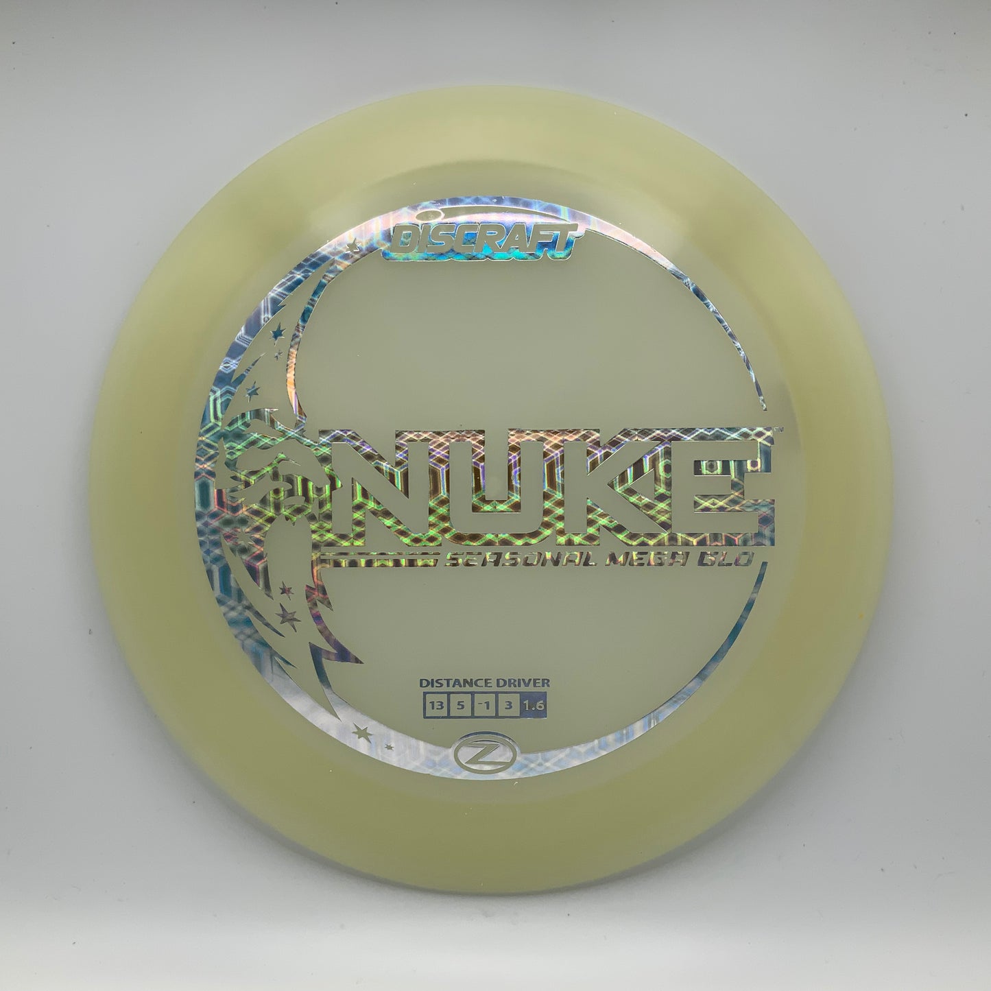 Discraft Nuke - Glo Z Mega Glo Z #22 - 173-174 - Astro Discs TX - Houston Disc Golf