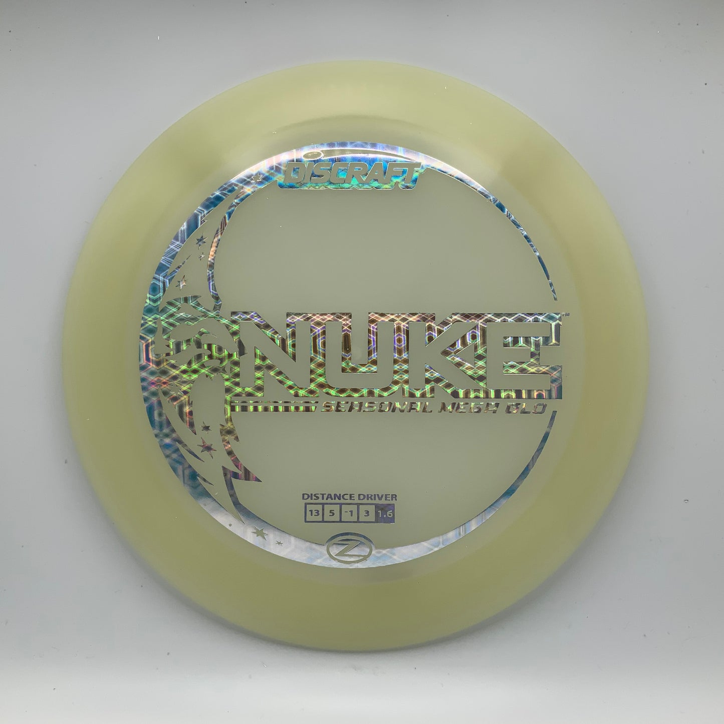 Discraft Nuke - Glo Z Mega Glo Z #23 - 173-174 - Astro Discs TX - Houston Disc Golf