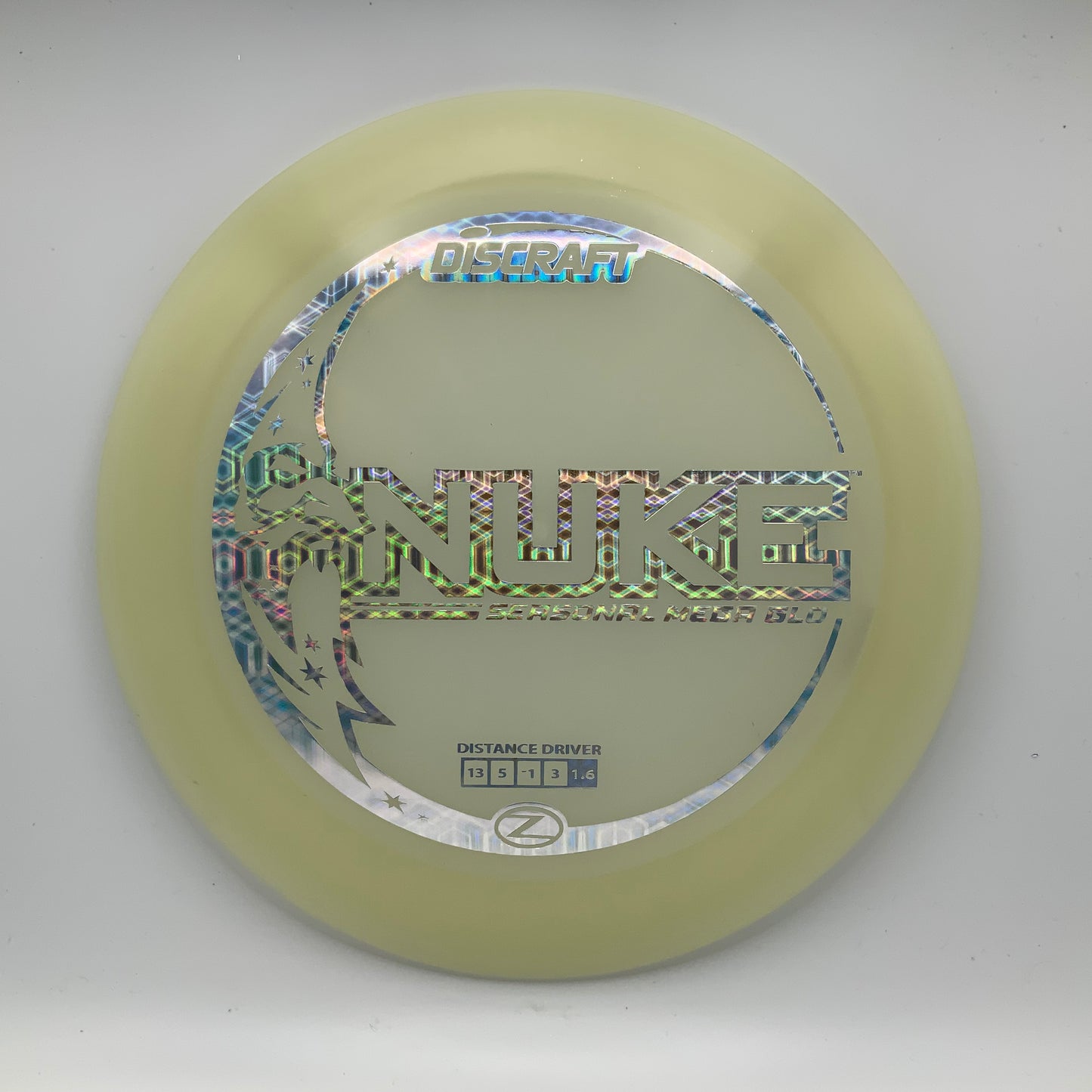Discraft Nuke - Glo Z Mega Glo Z #24 - 173-174 - Astro Discs TX - Houston Disc Golf