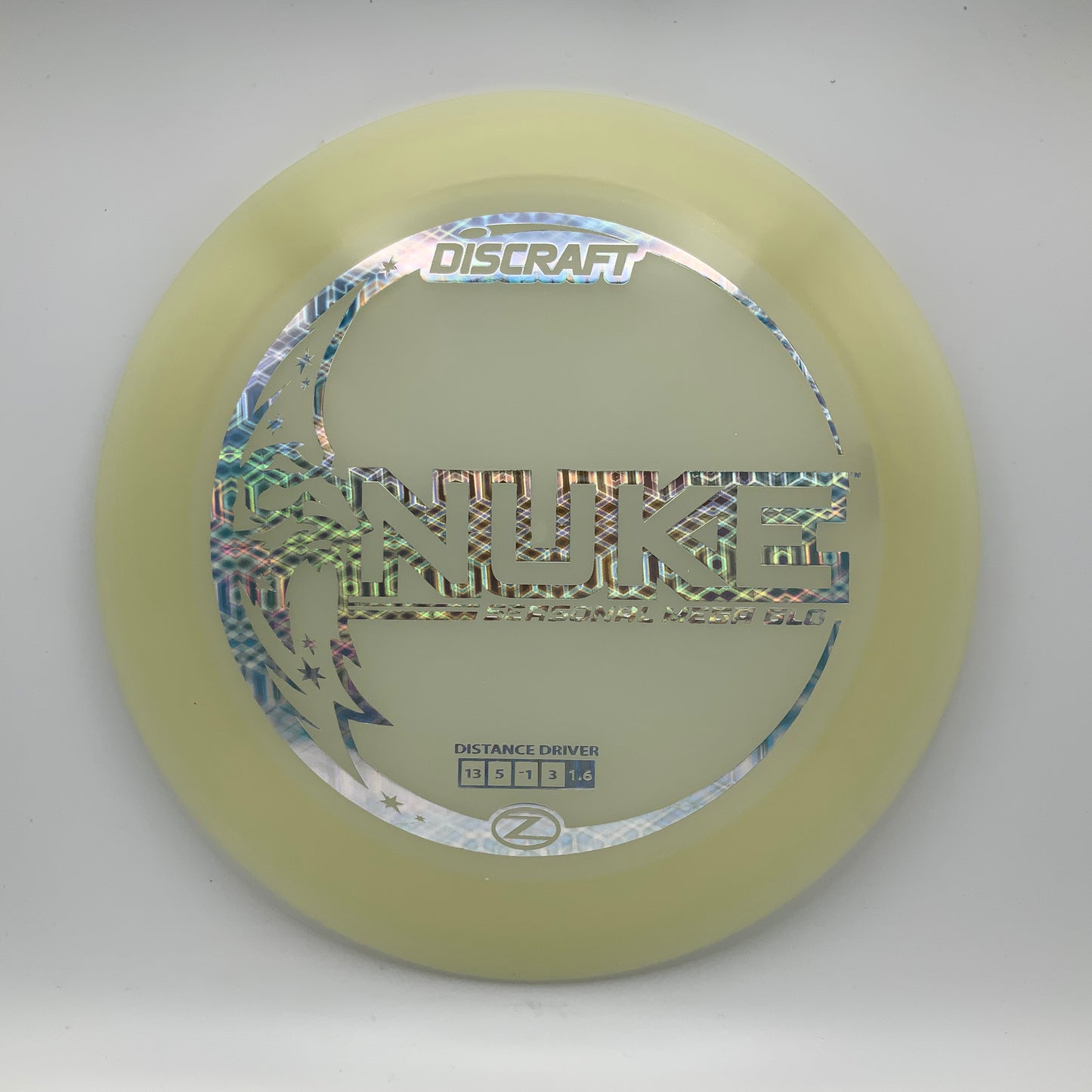 Discraft Nuke - Glo Z Mega Glo Z #26 - 173-174 - Astro Discs TX - Houston Disc Golf