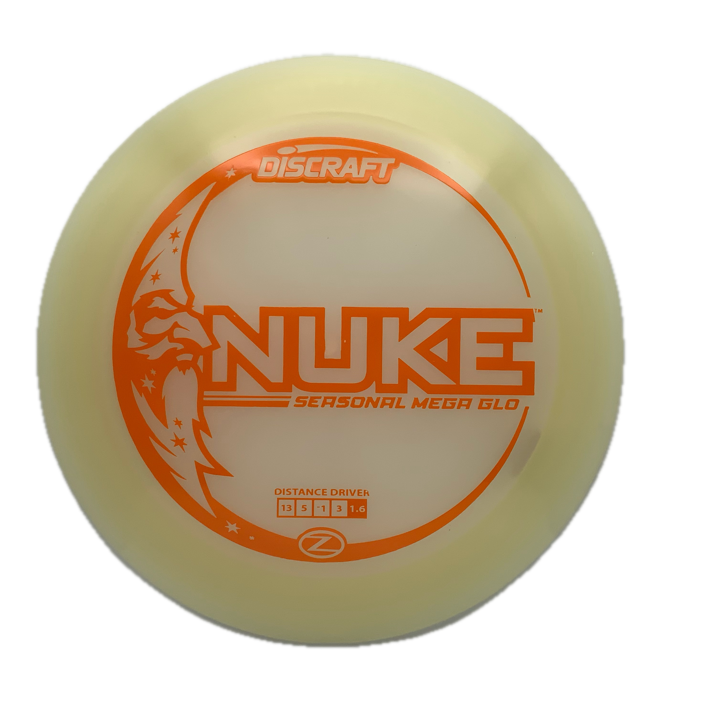 Discraft Nuke - Glo Z Mega Glo Z #32 - 173-174 - Astro Discs TX - Houston Disc Golf