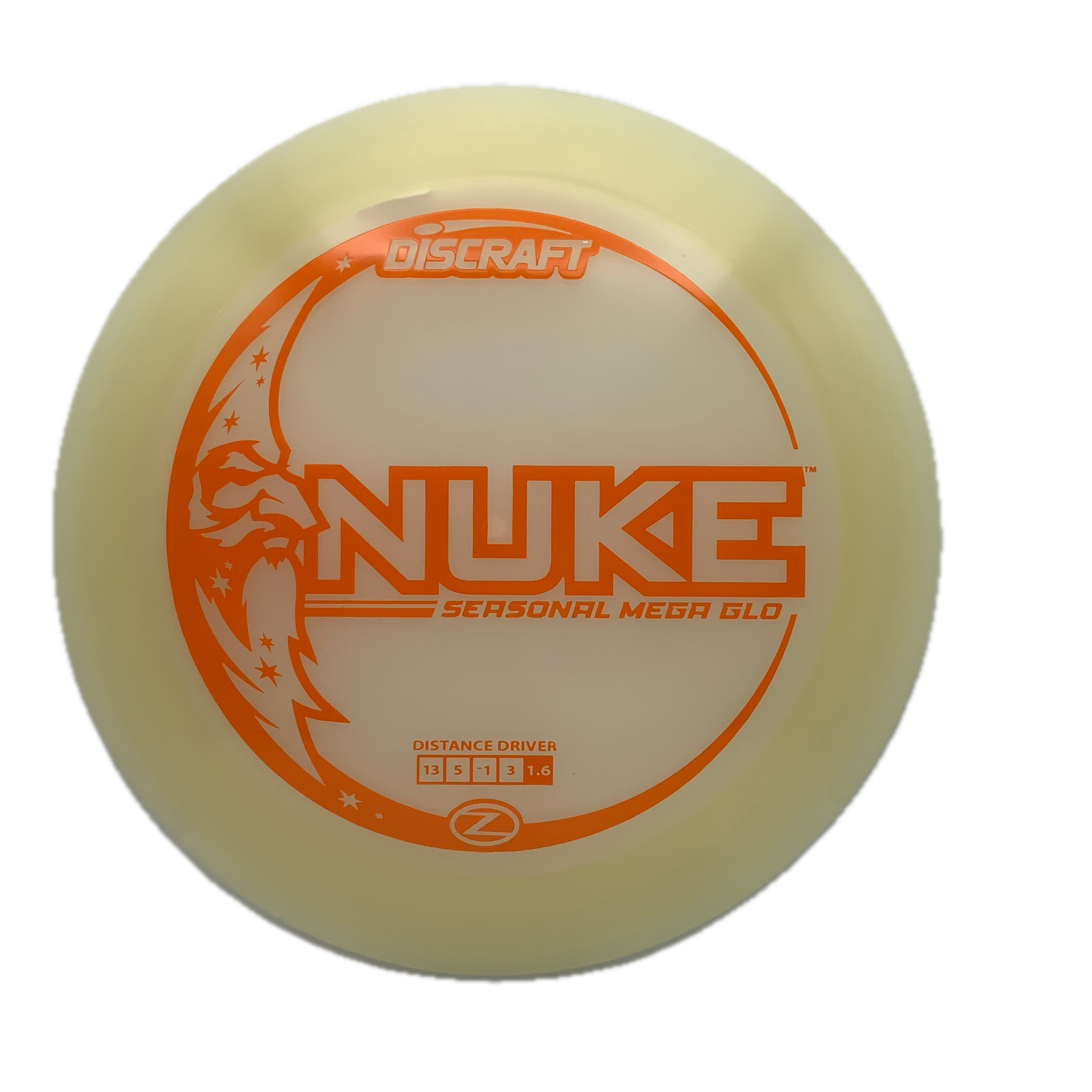 Discraft Nuke - Glo Z Mega Glo Z #33 - 173-174 - Astro Discs TX - Houston Disc Golf