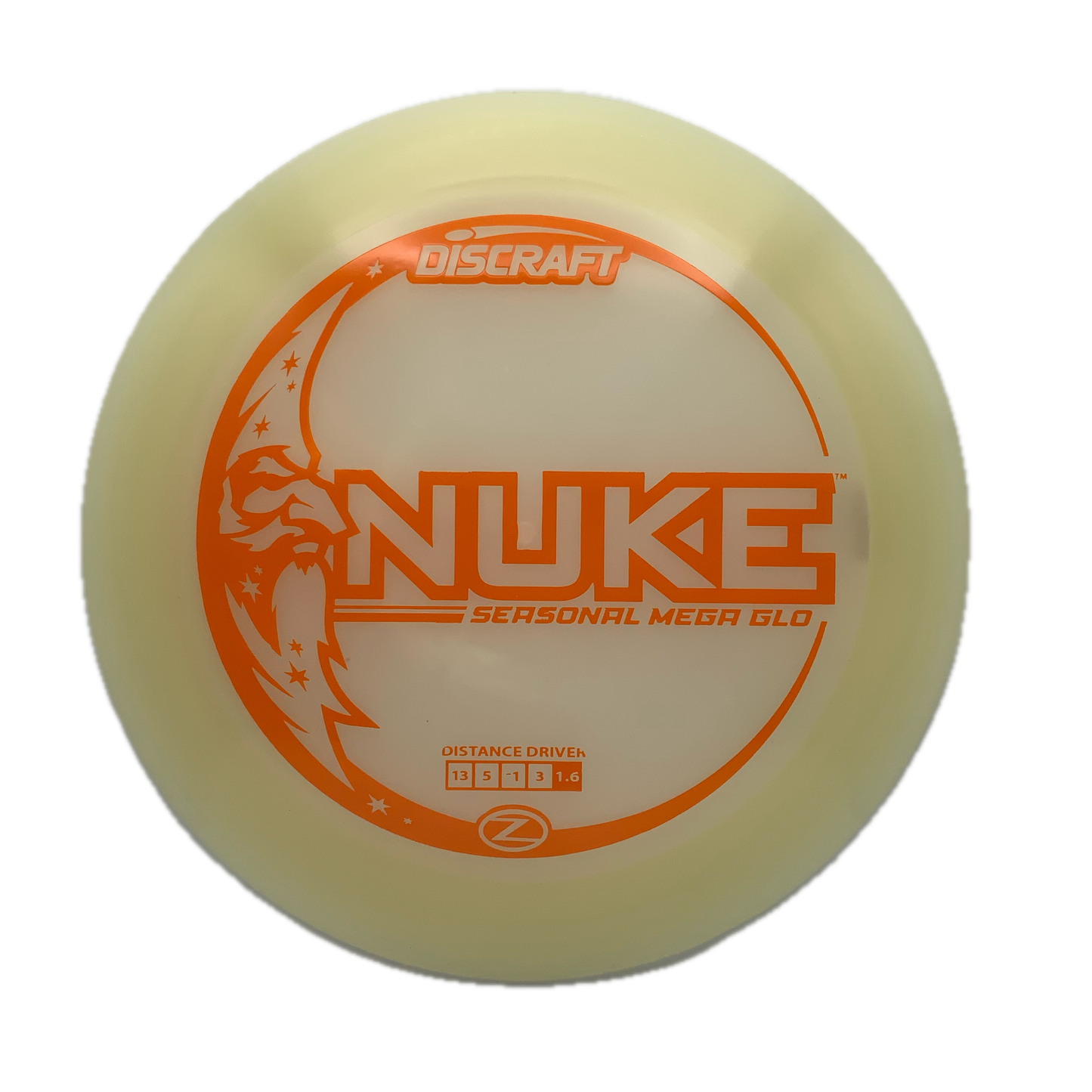 Discraft Nuke - Glo Z Mega Glo Z #34 - 173-174 - Astro Discs TX - Houston Disc Golf
