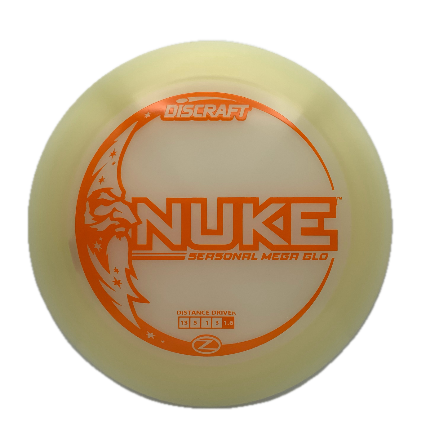 Discraft Nuke - Glo Z Mega Glo Z #35 - 173-174 - Astro Discs TX - Houston Disc Golf