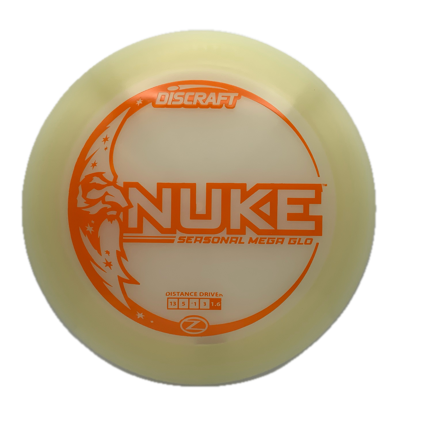 Discraft Nuke - Glo Z Mega Glo Z #36 - 173-174 - Astro Discs TX - Houston Disc Golf