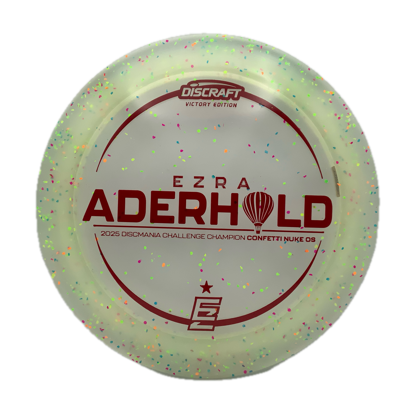 Discraft Nuke OS - Ezra Aderhold Victory Edition Z FLX Confetti #1 - 173-174 - Astro Discs TX - Houston Disc Golf