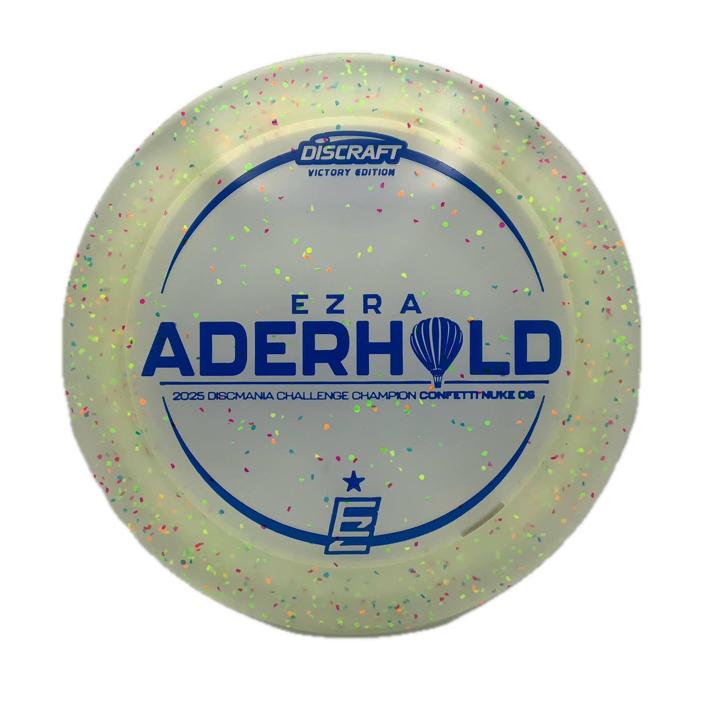 Discraft Nuke OS - Ezra Aderhold Victory Edition Z FLX Confetti #2 - 173-174 - Astro Discs TX - Houston Disc Golf