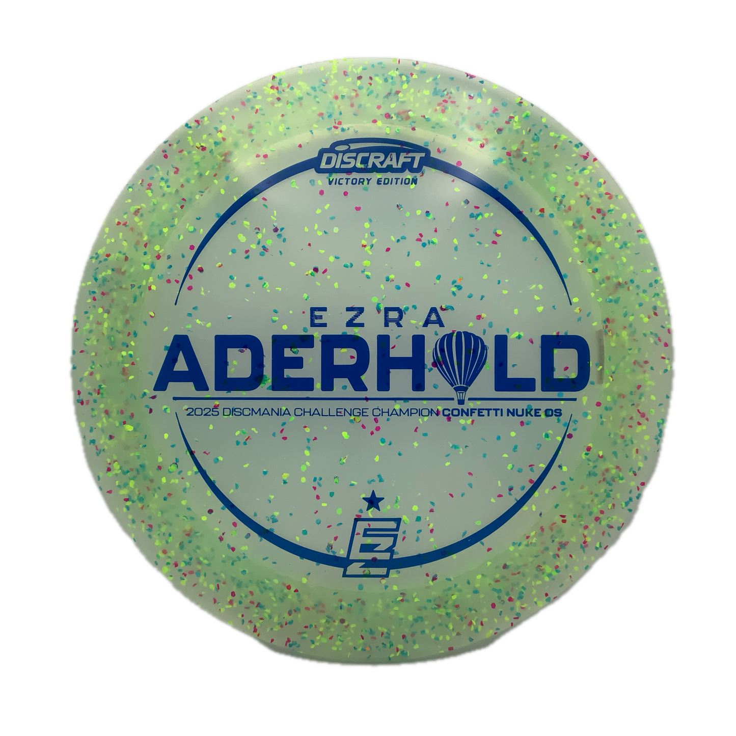 Discraft Nuke OS - Ezra Aderhold Victory Edition Z FLX Confetti #8 - 173-174 - Astro Discs TX - Houston Disc Golf