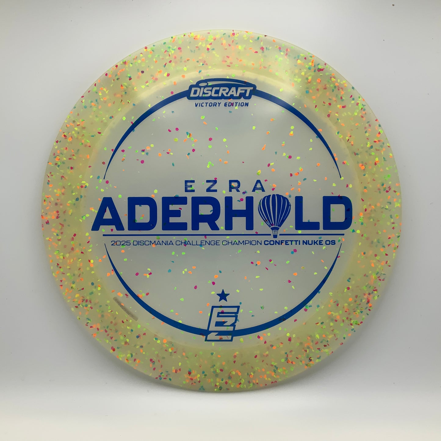 Discraft Nuke OS - Ezra Aderhold Victory Edition Z FLX Confetti #11 - 173-174 - Astro Discs TX - Houston Disc Golf
