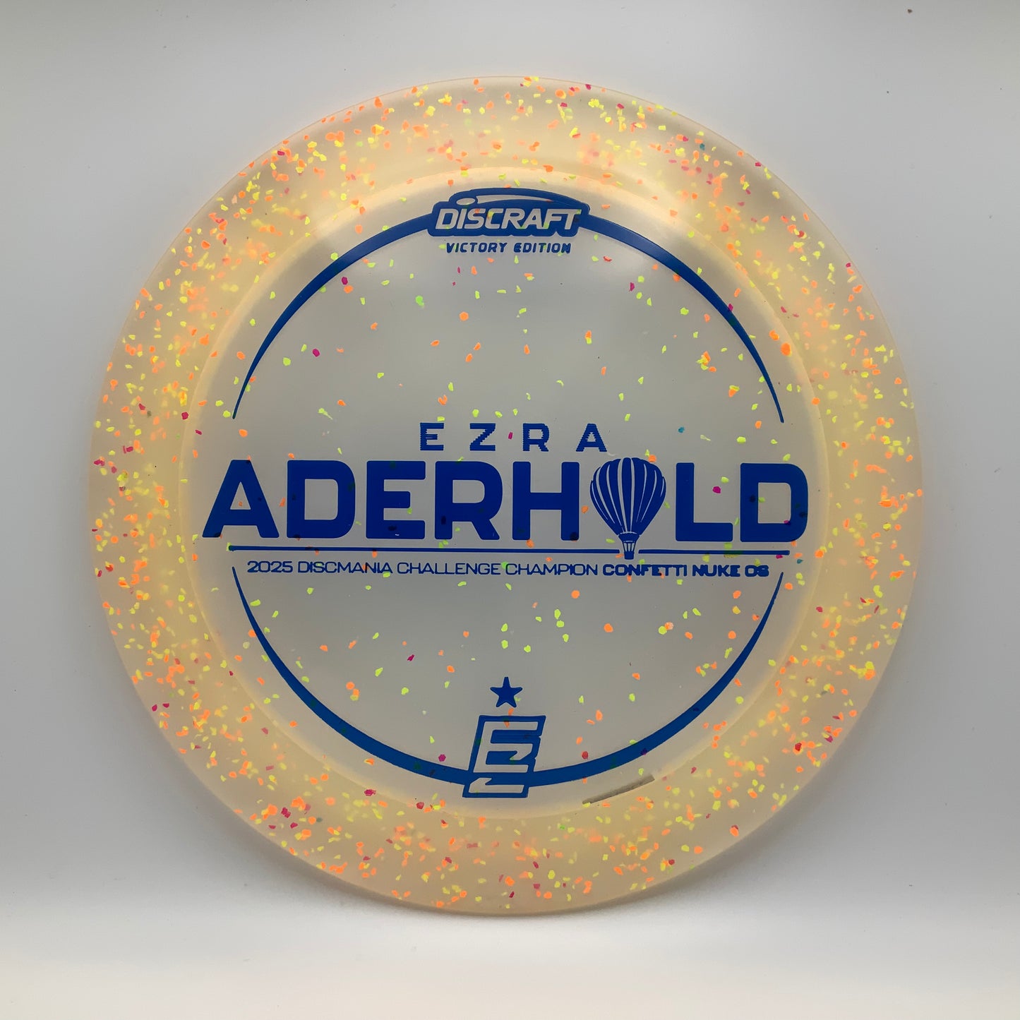 Discraft Nuke OS - Ezra Aderhold Victory Edition Z FLX Confetti #12 - 173-174 - Astro Discs TX - Houston Disc Golf