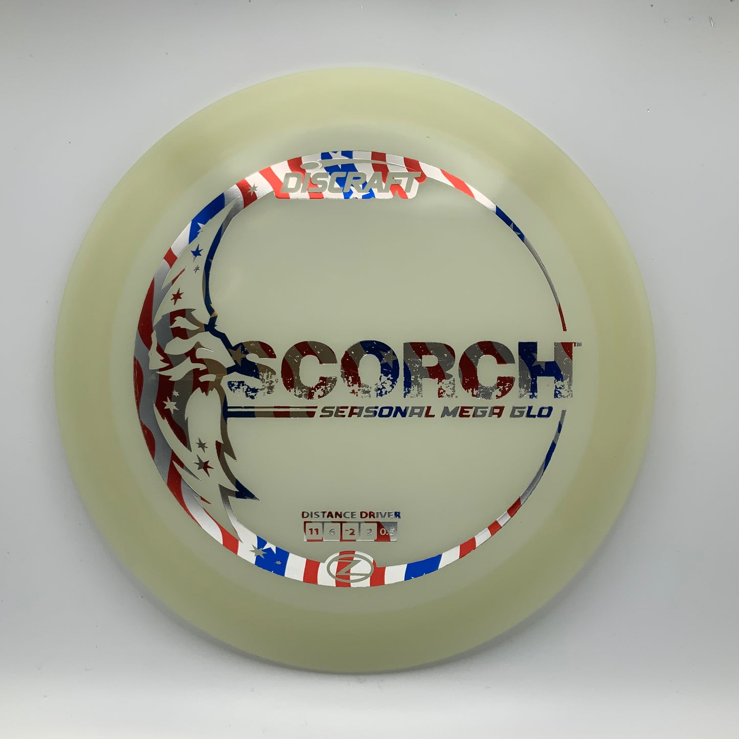 Discraft Scorch - Glo Z Mega Glo Z #10 - 170 - Astro Discs TX - Houston Disc Golf