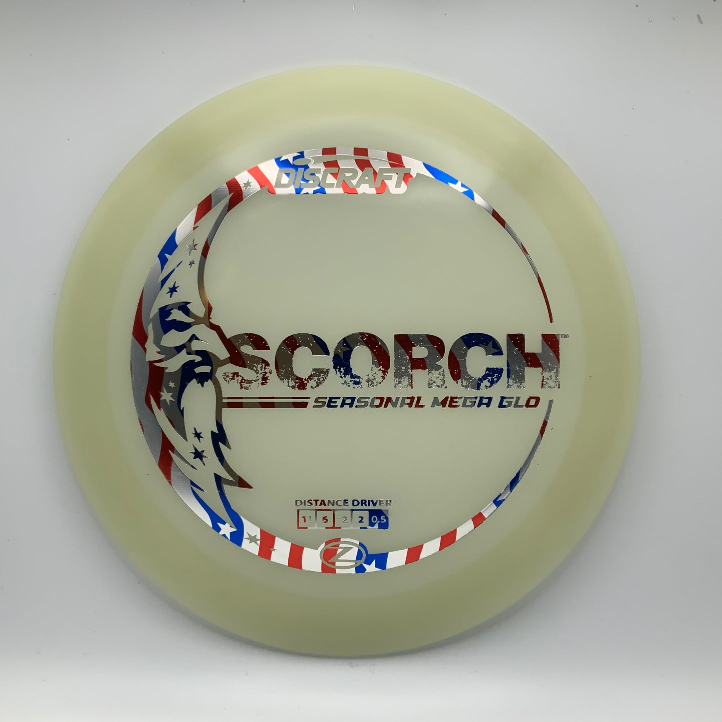 Discraft Scorch - Glo Z Mega Glo Z #11 - 170 - Astro Discs TX - Houston Disc Golf
