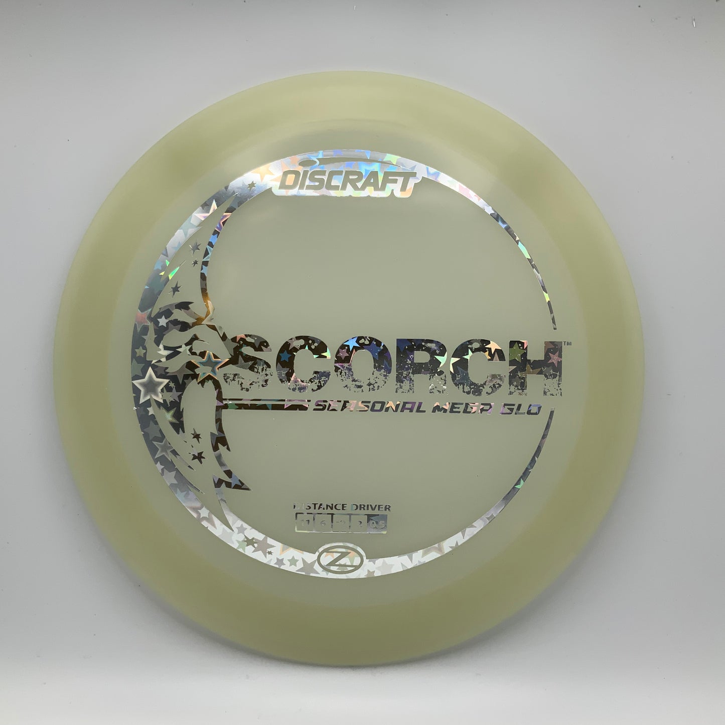 Discraft Scorch - Glo Z Mega Glo Z #13 - 171 - Astro Discs TX - Houston Disc Golf